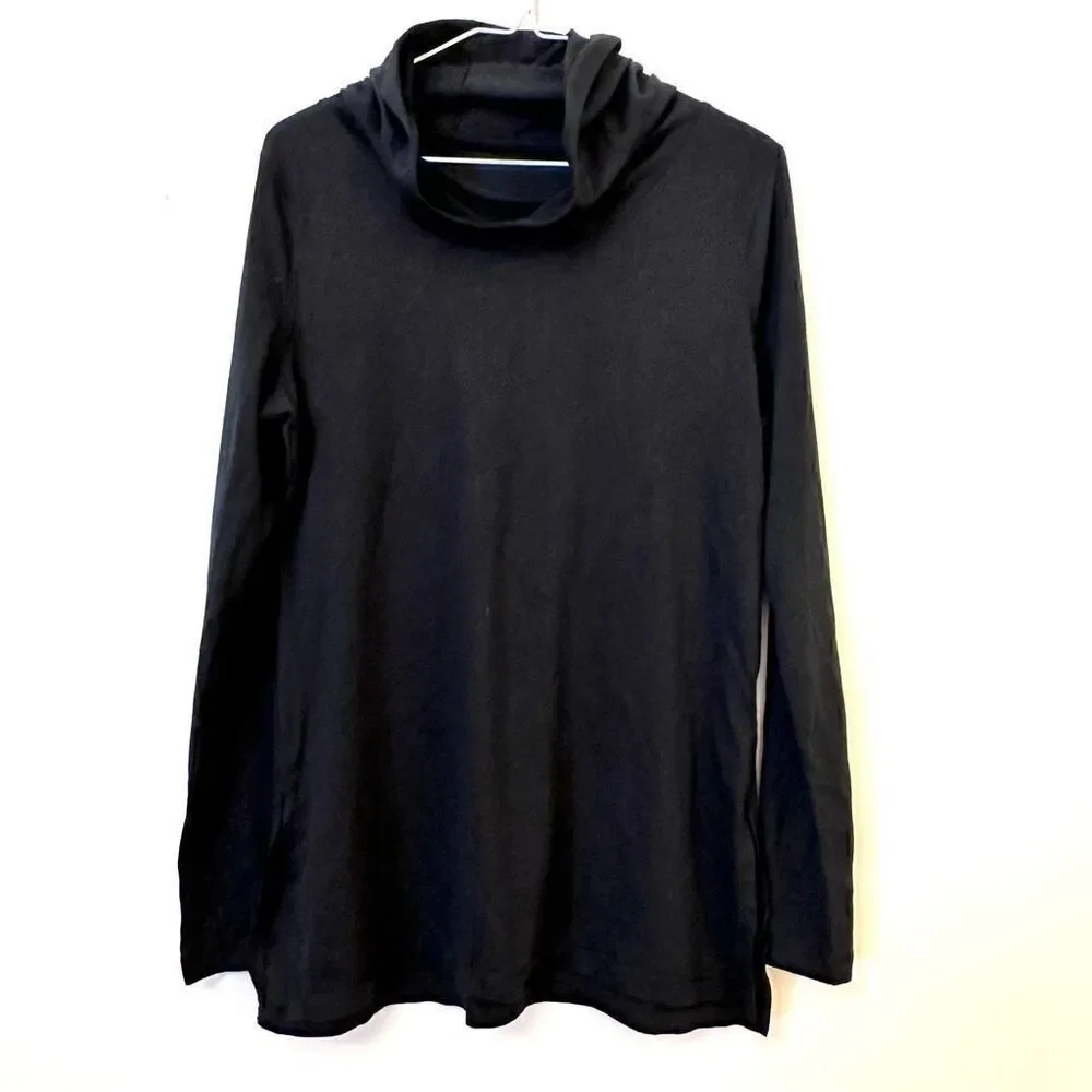 Sport Tek Women's Hoodie Wicking Long Sleeve Pull Over Top Black Medium